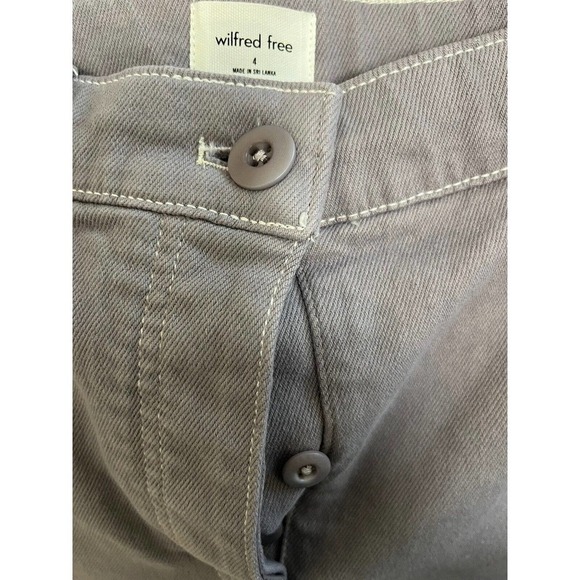 Aritzia Wilfred Free Modern Cargo Pant GD Purple Button Fly Size 4 NEW - Picture 5 of 12